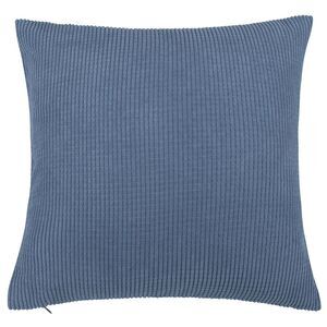 Corduroy Corn Striped Throw Pillow Cover Cushion Cover 20" x 20" Dark Blue